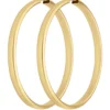 Paar Ohrringe Creolen schlicht Ohrschmuck aus 925 Silber gelb vergoldet 48x3,9mm