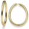 Paar Ohrringe Creolen 48x37mm aus 585 Gold Gelbgold glänzend Ohrschmuck