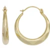 Paar Ohrringe 20,5mm Creolen aus 585 Gold Gelbgold Ohrschmuck Damen