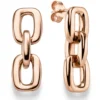 Paar Ohrringe Ohrhänger 27x9,3mm Ohrschmuck aus 585 Gold Rotgold glänzend