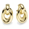 Paar Ohrstecker aus 585 Gold Gelbgold mit Omega-Verschluss Ohrringe Ohrschmuck