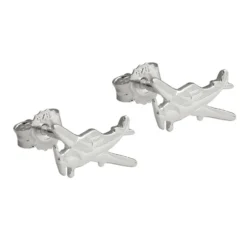 Paar Ohrstecker Stecker Ohrschmuck, kleines Flugzeug, 925 Silber, Kinder