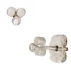 Paar Stecker Ohrstecker aus 950 Platin mit Diamanten 0.02Ct W/SI Brillanten
