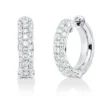 Pavé Creolen aus 750 Weißgold 66 Brillanten 1,48ct TW-VSI 18,3x4,4mm