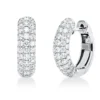 Pavé Creolen aus 750 Weißgold 106 Brillanten 1,41ct TW-VSI 16,5x4,9mm