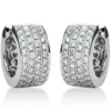 Pavé Creolen breit aus 750 Weißgold 84 Brillanten 1,4ct TW-VSI 15,9x7,5mm