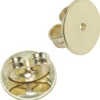 Pousetten Tellerpousetten aus 585 Gold Gelbgold Ø 8mm Gegenstecker Verschluss