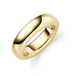 Ring aus 585 Gold Gelbgold Breite 6mm glänzend schlicht Fingerring Goldring