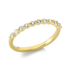 Ring aus 750 Gold Gelbgold 11 Brillanten 0,26ct TW-SI B:1,8mm