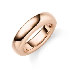Ring aus 585 Gold Rotgold Breite 6mm glänzend schlicht Fingerring Goldring