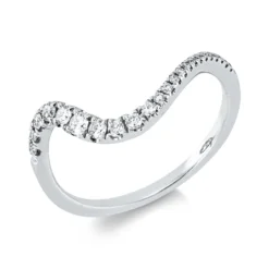 Ring aus 750 Gold Weißgold 23 Brillanten 0,21ct W-PI B:10mm