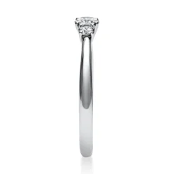 Ring Damenring aus 585 Gold Weißgold mit 3 Diamanten Brillanten 0,33 Ct.