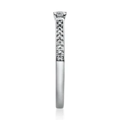 Ring Damenring aus 950 Platin mit 17 Diamanten Brillanten 0,22 Ct. 4er-Krappe