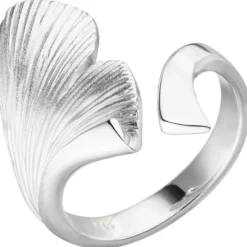 Ring Damenring Ginkgoblatt aus 925 Silber Sterlingsilber, Fingerring