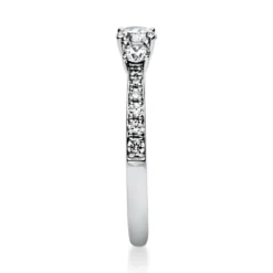 Ring Damenring Platinring aus 950 Platin mit 15 Diamanten Brillanten 0,58 Ct.