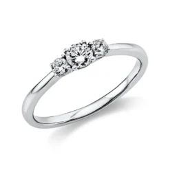 Ring Damenring Platinring aus 950 Platin mit 3 Diamanten Brillanten 0,33 Ct.