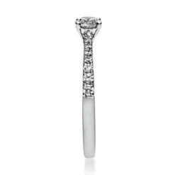 Ring Damenring Platinring aus 950 Platin mit 17 Diamanten Brillanten 0,51 Ct.