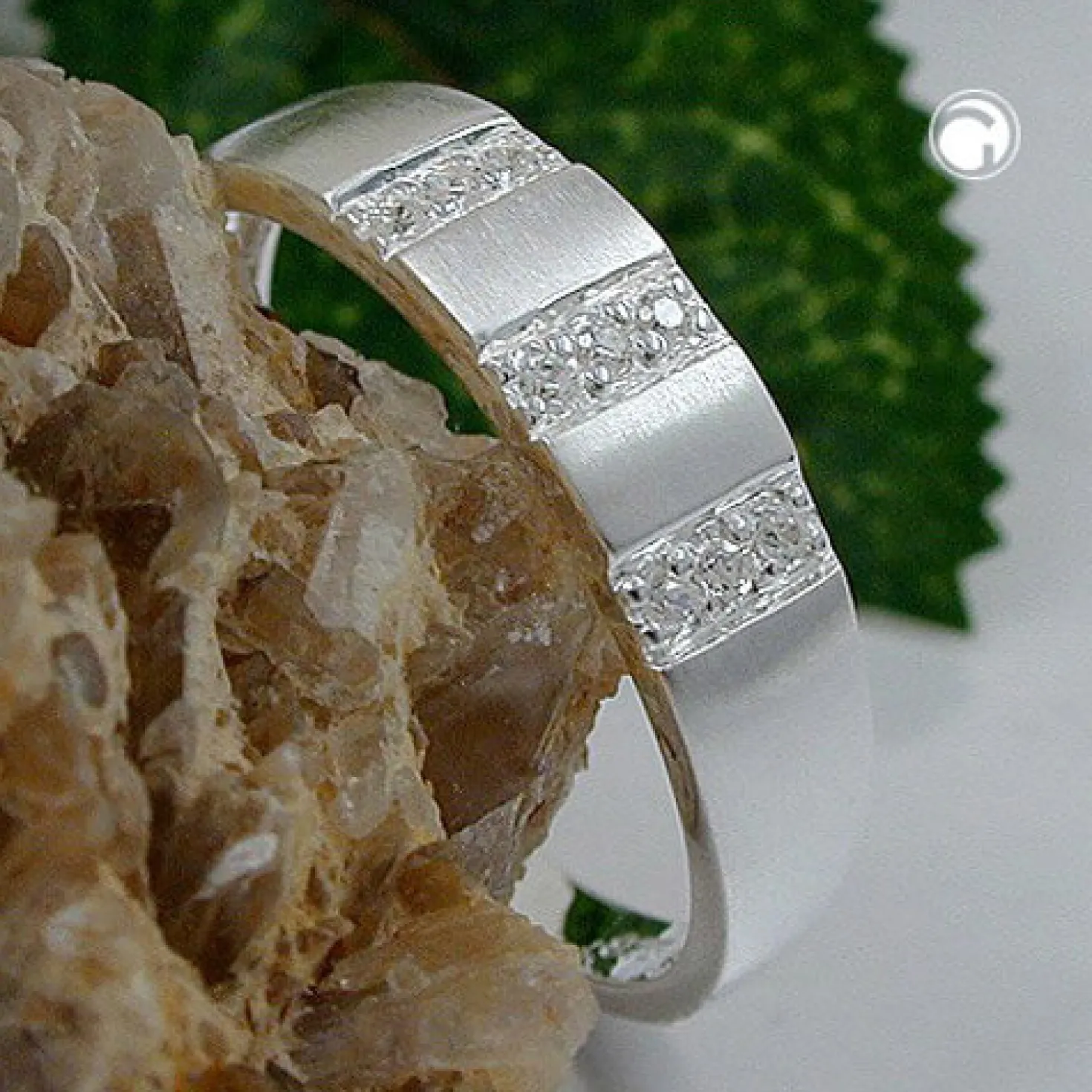 Ring mit Zirkonia schlicht 5mm 925 Silber Sterlingsilber Damen
