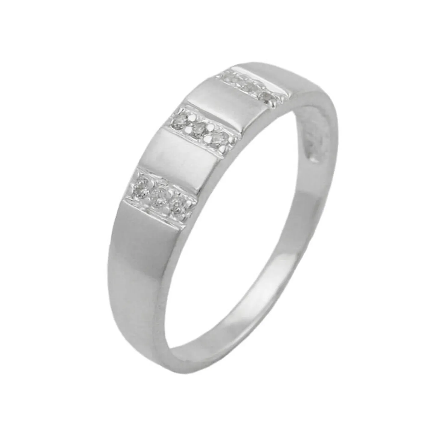 Ring mit Zirkonia schlicht 5mm 925 Silber Sterlingsilber Damen