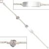 Schildband mit Schutzengel Panzer-Armband aus 925 Silber 14cm Kinder
