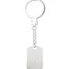 Schlüsselanhänger Anhänger mit Gravurplatte Gravurschild mit Kette 925 Silber