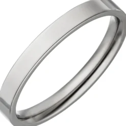 Schmaler Partner-Ring Fingerring aus Titan Titanring flach schlicht 1,8mm breit