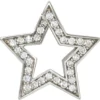 Schmuck Anhänger 20,4x19,6mm Stern mit Zirkonia 925 Echt Silber Halsschmuck