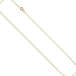 Schmuck-Set aus 333 Gold Gelbgold mit Zirkonia Ohrstecker Anhänger Kette 45cm