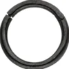 Segmentring aus Edelstahl schwarz mit Klick-System Scharnier Ringstärke 1,2mm