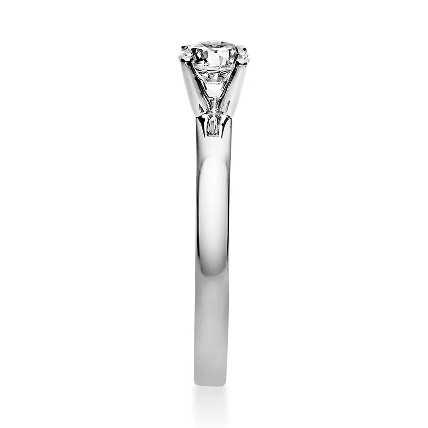 Solitär Ring Damenring aus 585 Gold Weißgold mit Diamant Brillant 0,50 Ct.