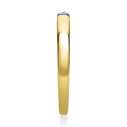 Solitär Ring Damenring aus 750 Gold Gelbgold mit Diamant Brillant 0,06 Ct.