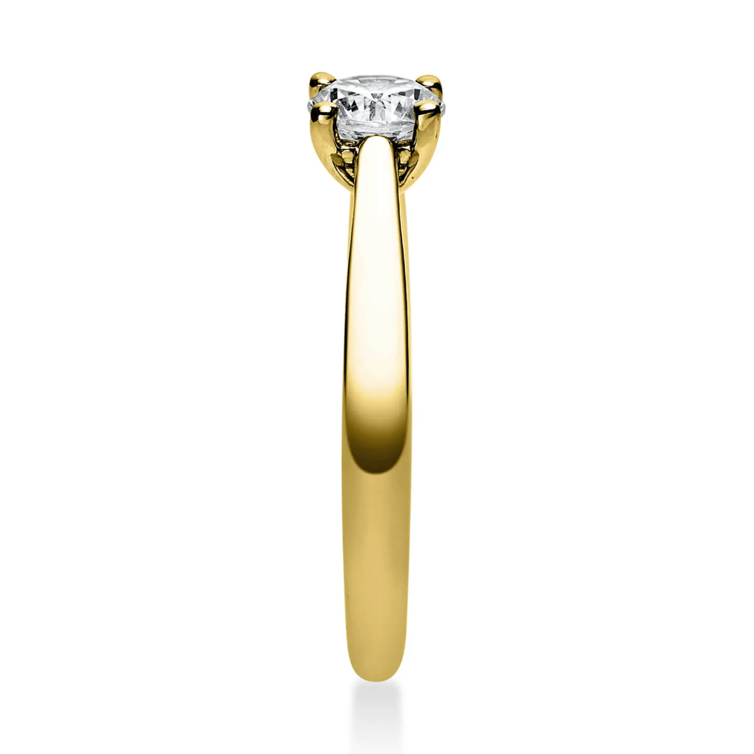 Solitär Ring Damenring aus 750 Gold Gelbgold mit Diamant Brillant 0,50 Ct.
