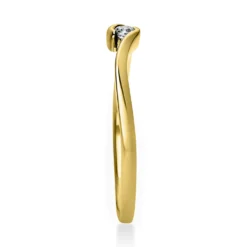 Solitär Ring Damenring aus 585 Gold Gelbgold mit Diamant Brillant 0,05 Ct.