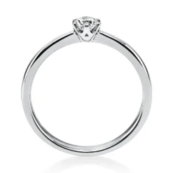 Solitär Ring Damenring aus 950 Platin mit Diamant Brillant 0,20 Ct. 6er-Krappe