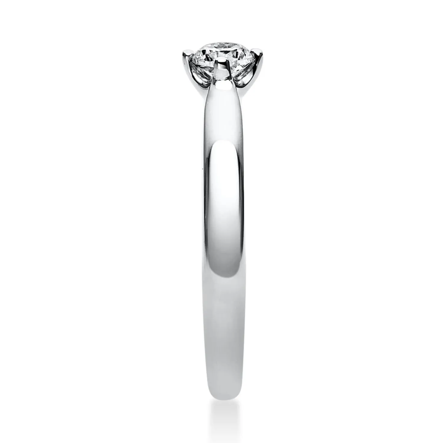 Solitär Ring Damenring aus 950 Platin mit Diamant Brillant 0,20 Ct. 4er-Krappe