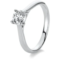 Solitär Ring Damenring aus 950 Platin mit Diamant Brillant 0,70 Ct. 4er-Krappe