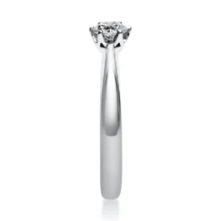 Solitär Ring Damenring aus 950 Platin mit Diamant Brillant 0,30 Ct. 6er-Krappe