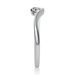 Solitär Ring Damenring aus 950 Platin mit Diamant Brillant 0,15 Ct.