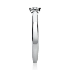 Solitär Ring Damenring aus 950 Platin mit Diamant Brillant 0,15 Ct 4er-Krappe