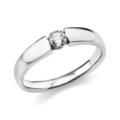Solitär Ring Damenring aus 950 Platin mit Diamant Brillant 0,20 Ct.