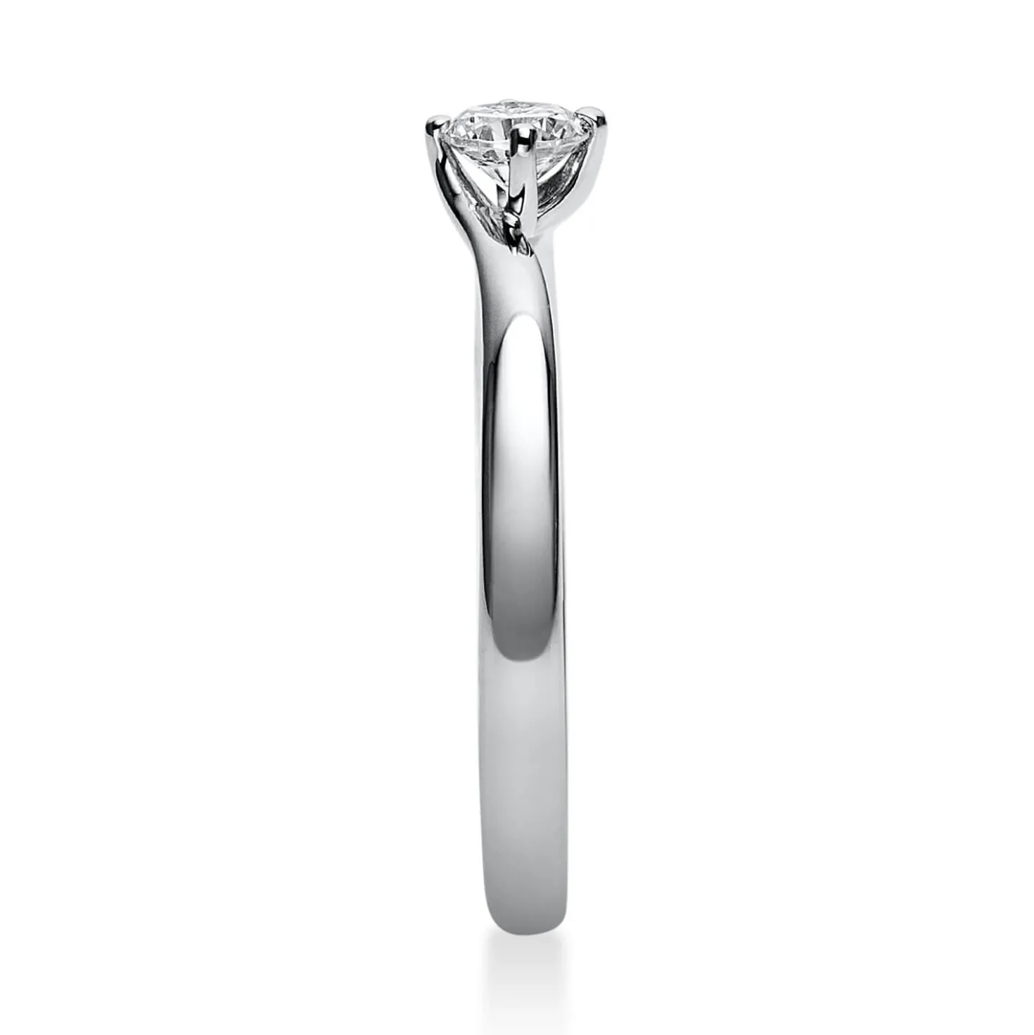 Solitär Ring Damenring aus 950 Platin mit Diamant Brillant 0,20 Ct. 4er-Krappe