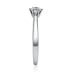 Solitär Ring Damenring aus 950 Platin mit Diamant Brillant 0,30 Ct. 6er-Krappe