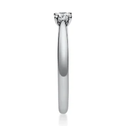 Solitär Ring Damenring aus 950 Platin mit Diamant Brillant 0,20 Ct. 4er-Krappe