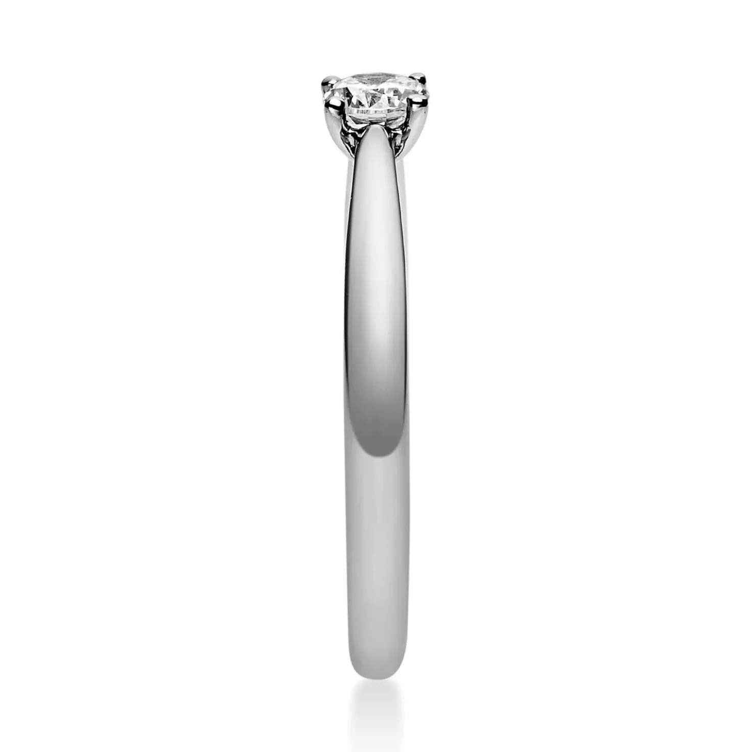 Solitär Ring Damenring aus 950 Platin mit Diamant Brillant 0,20 Ct. 4er-Krappe
