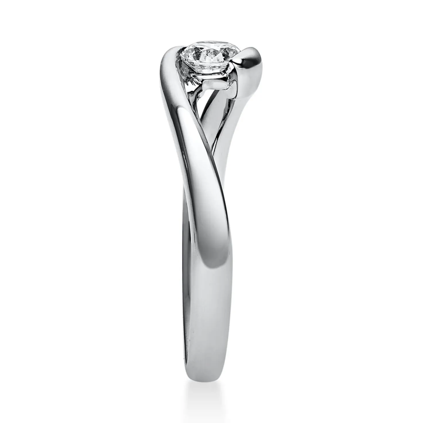 Solitär Ring Damenring aus 950 Platin mit Diamant Brillant 0,25 Ct.