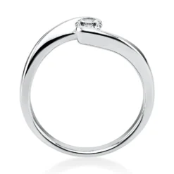 Solitär Ring Damenring aus 950 Platin mit Diamant Brillant 0,25 Ct.