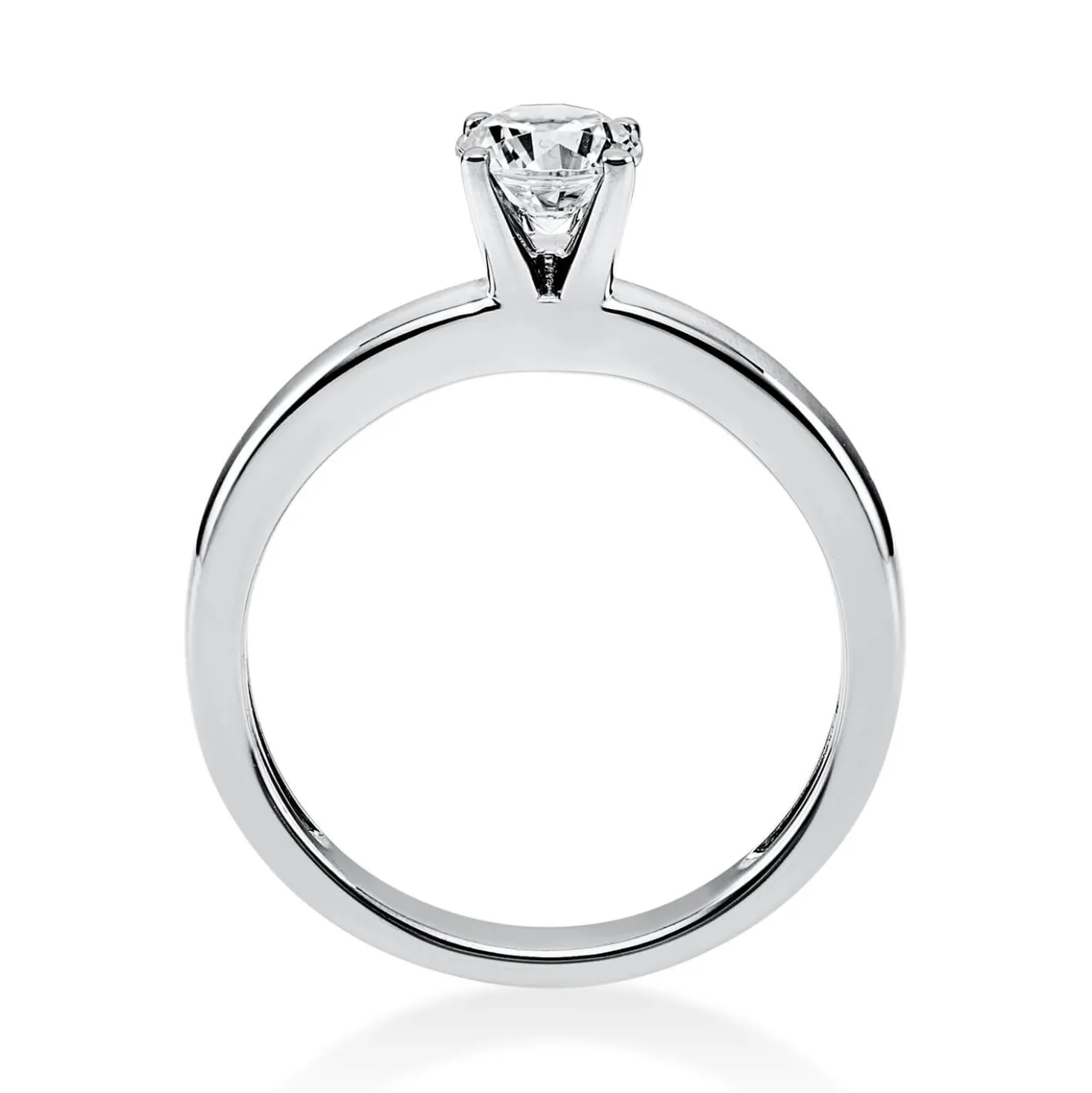 Solitär Ring Damenring aus 950 Platin mit Diamant Brillant 0,50 Ct.