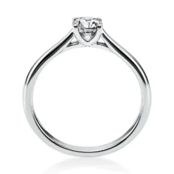 Solitär Ring Damenring aus 950 Platin mit Diamant Brillant 0,40 Ct. 4er-Krappe