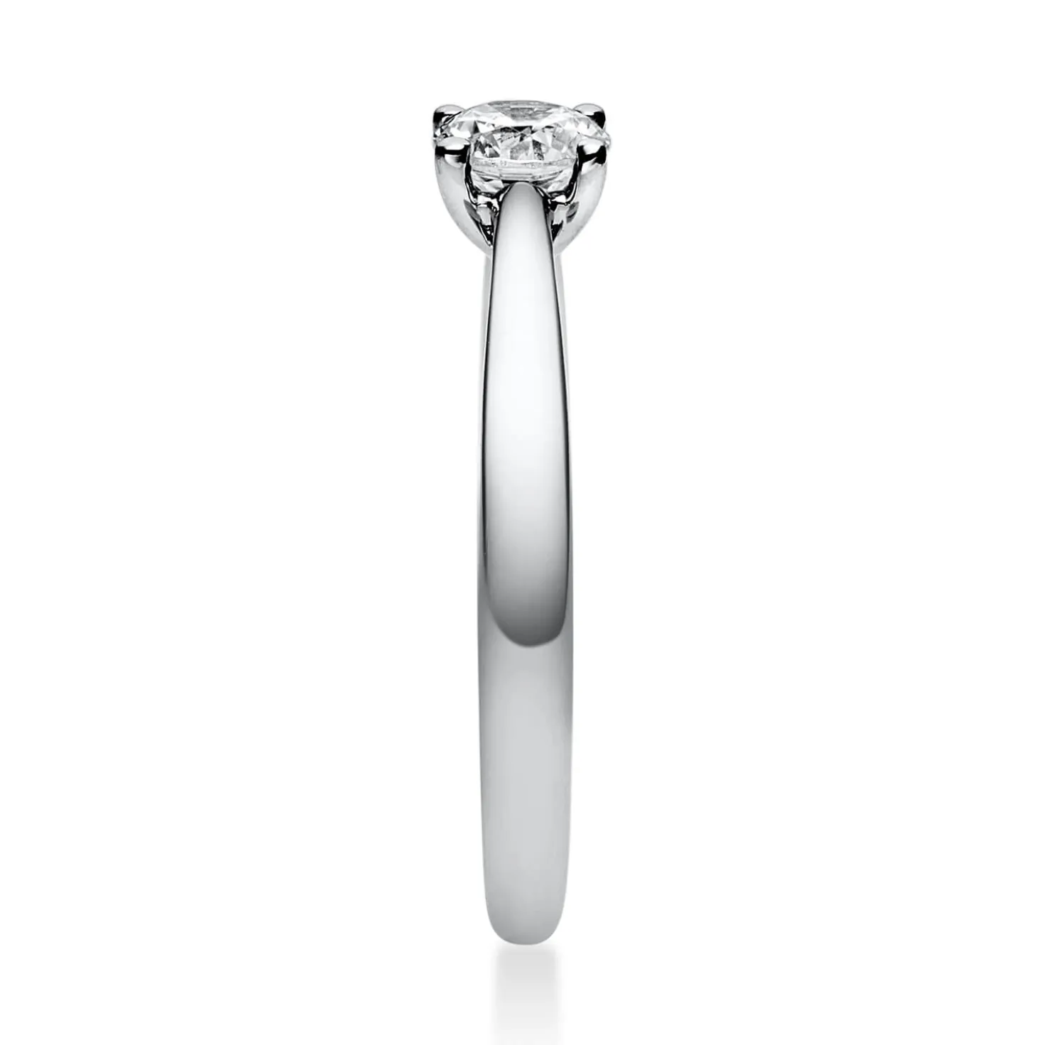 Solitär Ring Damenring aus 950 Platin mit Diamant Brillant 0,40 Ct. 4er-Krappe