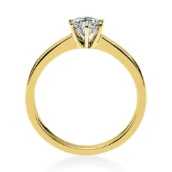 Solitär Ring Damenring 585 Gold Gelbgold Diamant Brillant 0,50 Ct. 6er-Krappe